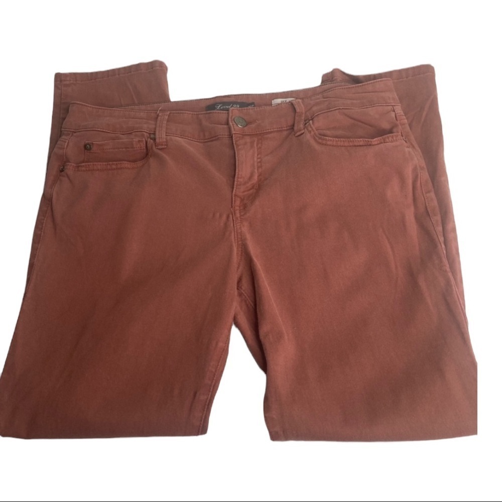 Level 99 Anthropologie Lily Skinny Straight Pants Sz 32P